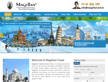 Tablet Screenshot of magellantravelservices.com